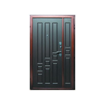 Фото Дверь входная металлическая двустворчатая «Комфорт» венге